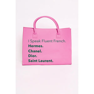 XL Fluent French Tote | Pink