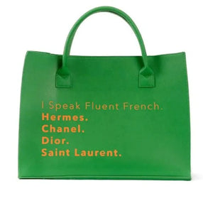 XL Fluent French Tote | Green